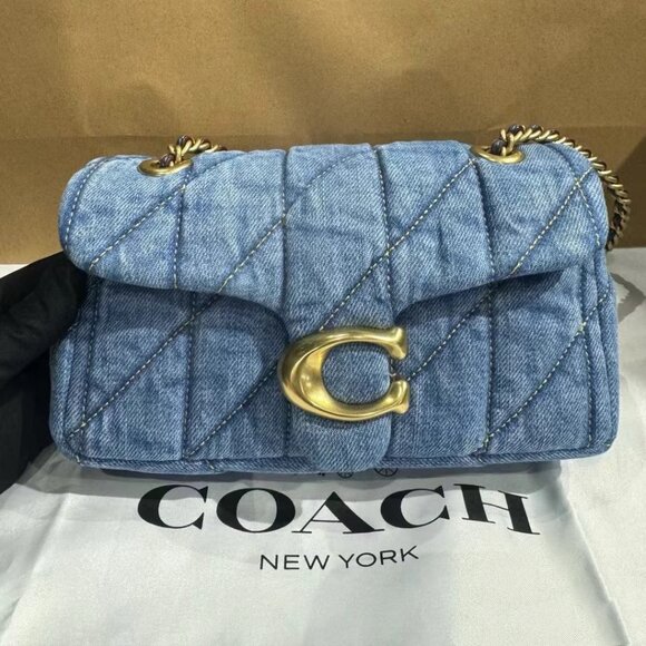 Coach Tabby 26 Denim Shoulder Bag - Picture 1 of 4